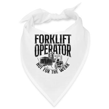 Certified Forklift Truck Operator - Bandana - Weiß - Vorne