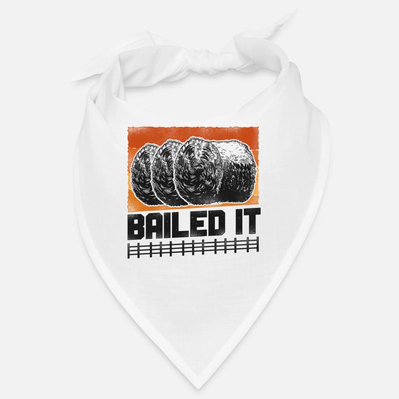 Farming Farmer Hay Bale Pun Bandana