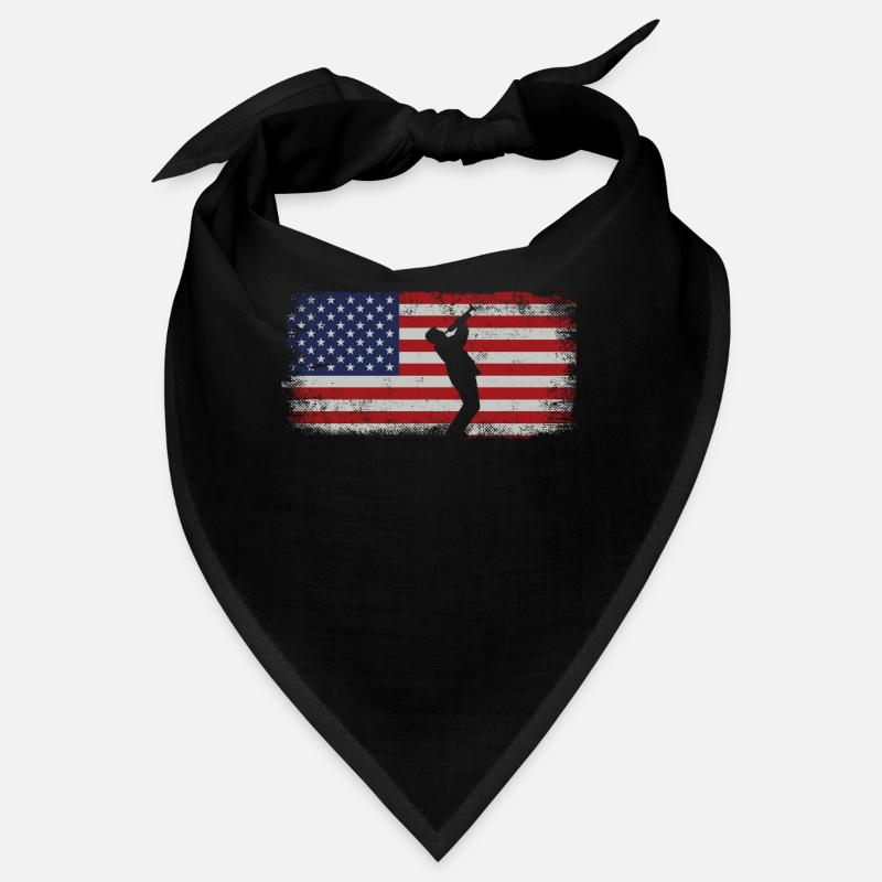 Trompettiste Drapeau américain Bandana