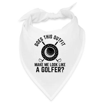 Golfplatz zum Golfen Golf - Bandana - Weiß - Vorne