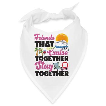 Cruise Ship Vacation Friends - Bandana - Weiß - Vorne