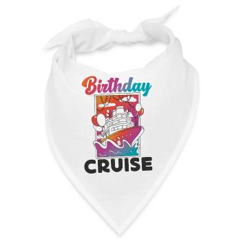 Cruise Ship Vacation Birthday - Bandana - Weiß - Vorne
