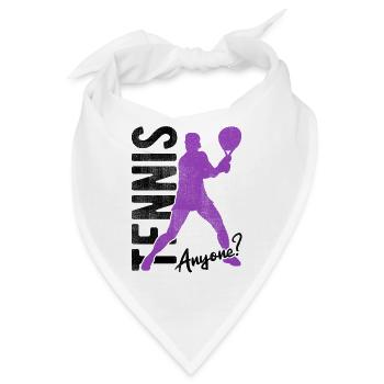 Tennisplatz Spruch Für Tennis - Bandana - Weiß - Vorne