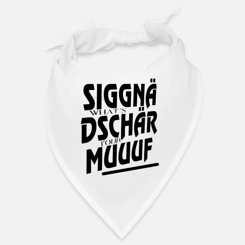 siggnädschär muuuf schwarz Bandana