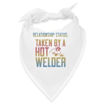 Welder Welding Girlfriend - Bandana - Weiß - Vorne