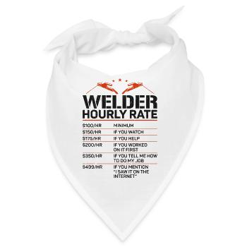 Welder Welding Vintage Welder - Bandana - Weiß - Vorne
