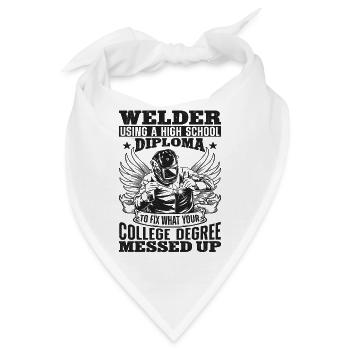 Welder Welding Vintage Welder - Bandana - Weiß - Vorne