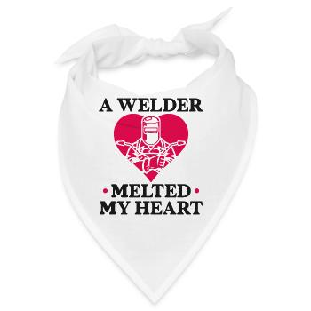 Welder Welding Girlfriend - Bandana - Weiß - Vorne
