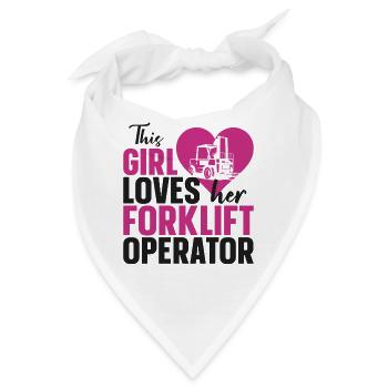 Certified Forklift Truck Operator - Bandana - Weiß - Vorne