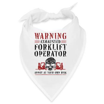 Certified Forklift Truck Operator - Bandana - Weiß - Vorne