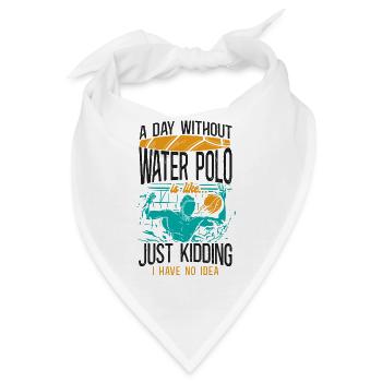 Water Polo A Day Without Water - Bandana - Weiß - Vorne