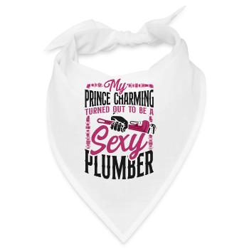 Plumbing Plumber My Prince - Bandana - Weiß - Vorne