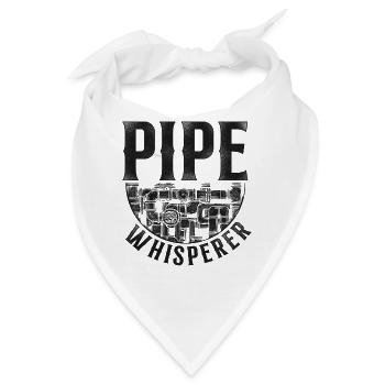 Plumbing Plumber Vintage Pipe - Bandana - Weiß - Vorne