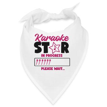 Karaoke Singer Karaoke Star In - Bandana - Weiß - Vorne