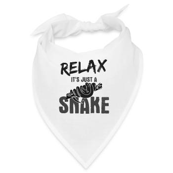 Reptilien Für Fans Von Schlangen - Bandana - Weiß - Vorne