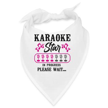 Karaoke Singer Karaoke Star In - Bandana - Weiß - Vorne
