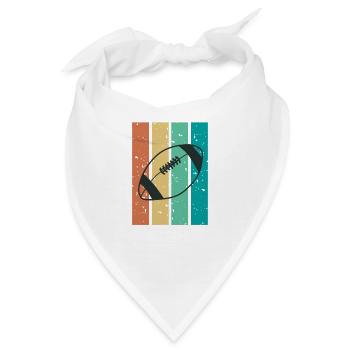 Rugby Mannschaftssport retro - Bandana - Weiß - Vorne