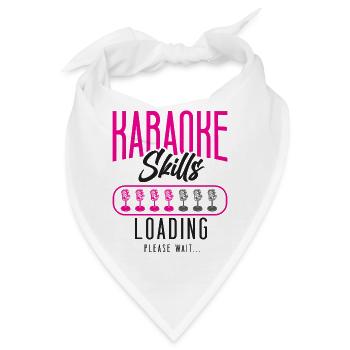Karaoke Singer Karaoke Skills - Bandana - Weiß - Vorne