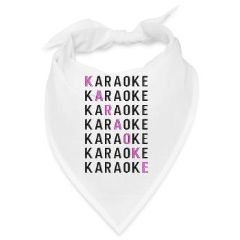 Karaoke Singer Karaoke - Bandana - Weiß - Vorne