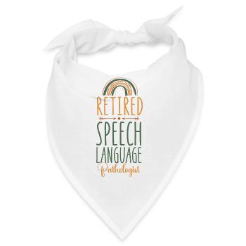 Speech Therapist Therapy Assistant - Bandana - Weiß - Vorne