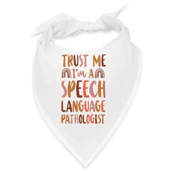 Speech Therapist Therapy Assistant - Bandana - Weiß - Vorne