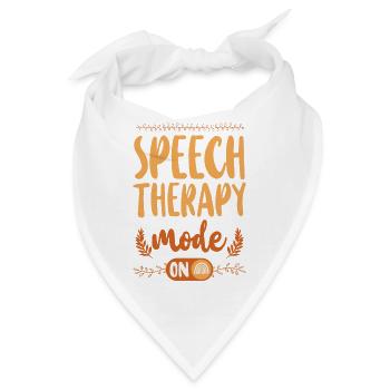 Speech Therapist Therapy Assistant - Bandana - Weiß - Vorne