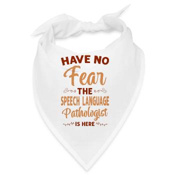 Speech Therapist Therapy Assistant - Bandana - Weiß - Vorne