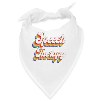 Speech Therapist Therapy Assistant - Bandana - Weiß - Vorne