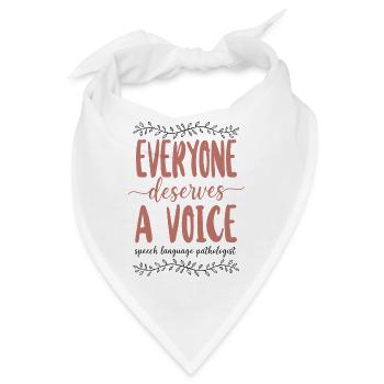 Speech Therapist Therapy Assistant - Bandana - Weiß - Vorne