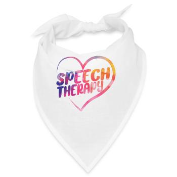 Speech Therapist Therapy Assistant - Bandana - Weiß - Vorne