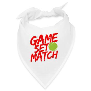 Tennisplatz Spruch Für Tennis - Bandana - Weiß - Vorne