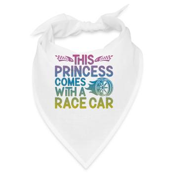 Drag Racing Race Car Girl This - Bandana - Weiß - Vorne