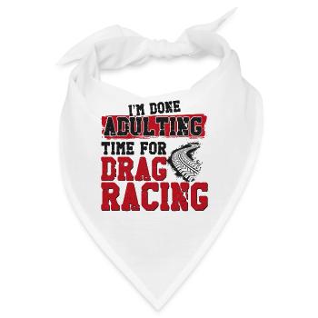 Drag Racing Race Car Vintage I'm - Bandana - Weiß - Vorne