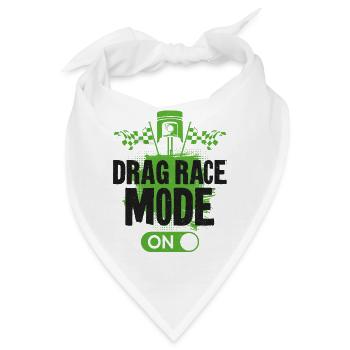 Drag Racing Race Car Drag Race - Bandana - Weiß - Vorne