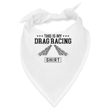 Drag Racing Race Car Vintage This - Bandana - Weiß - Vorne
