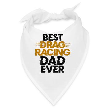 Drag Racing Race Car Dad Vintage - Bandana - Weiß - Vorne