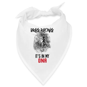 Drag Racing Race Car Fingerprint - Bandana - Weiß - Vorne