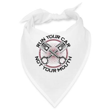 Drag Racing Race Car Vintage Run - Bandana - Weiß - Vorne