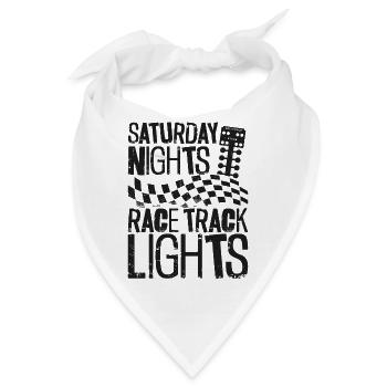 Drag Racing Race Car Saturday - Bandana - Weiß - Vorne