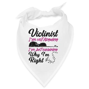 Violin Violinist Violinist I'm Not - Bandana - Weiß - Vorne