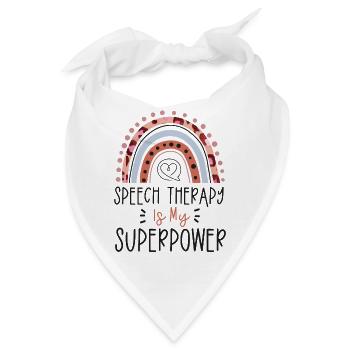 Speech Therapist Therapy Assistant - Bandana - Weiß - Vorne