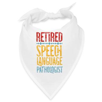 Speech Therapist Therapy Assistant - Bandana - Weiß - Vorne
