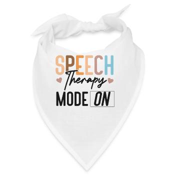Speech Therapist Therapy Assistant - Bandana - Weiß - Vorne