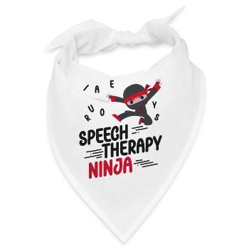 Speech Therapist Therapy Assistant - Bandana - Weiß - Vorne