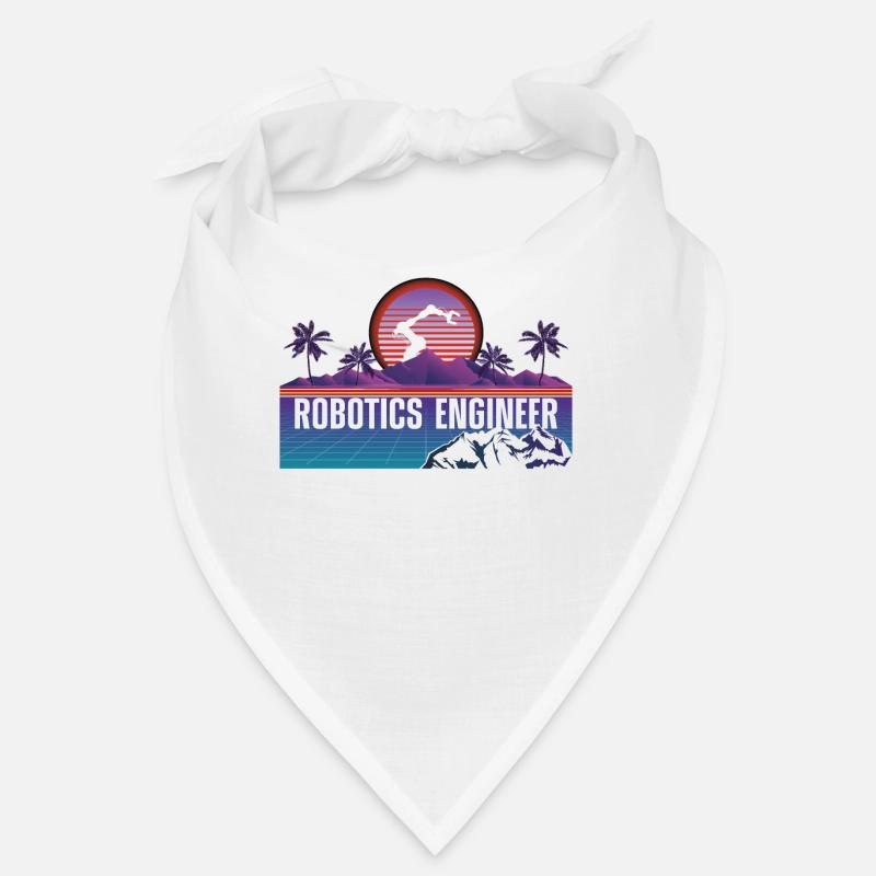 Robot Robotics Engineer Retro Bandana