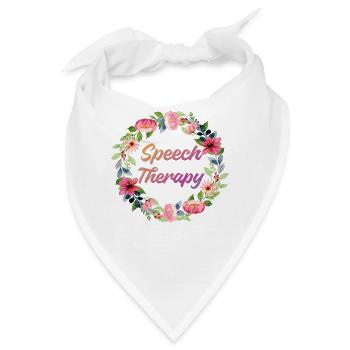 Speech Therapist Therapy Assistant - Bandana - Weiß - Vorne