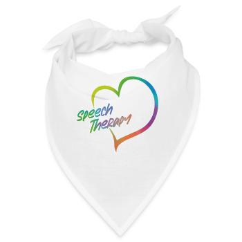 Speech Therapist Therapy Assistant - Bandana - Weiß - Vorne