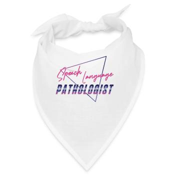 Speech Therapist Therapy Assistant - Bandana - Weiß - Vorne