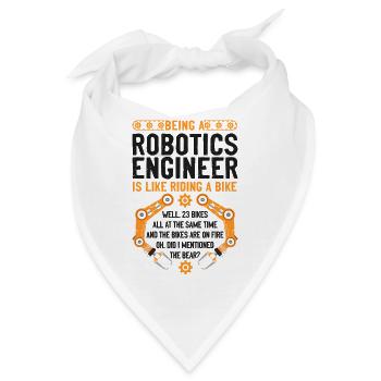 Robot Robotics Engineer Vintage - Bandana - Weiß - Vorne