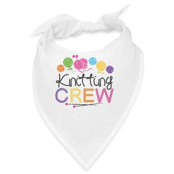 Knitting Knitter Knitting Crew - Bandana - Weiß - Vorne
